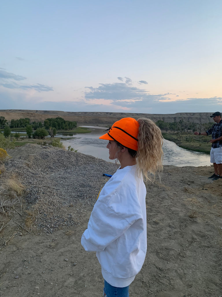 "Slit" BLAZE ORANGE Railroad Hat (P-S)