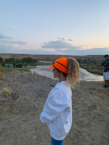 "Slit" BLAZE ORANGE Railroad Hat (P-S)