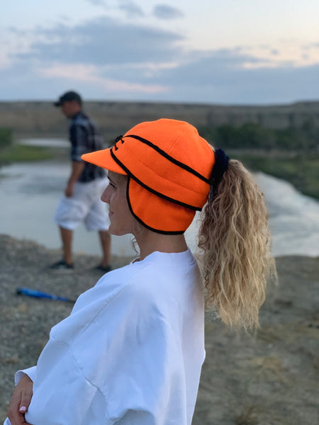 "Slit" BLAZE ORANGE Railroad Hat (P-S)