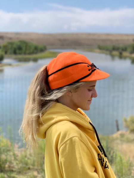 "Slit" BLAZE ORANGE Railroad Hat (P-S)