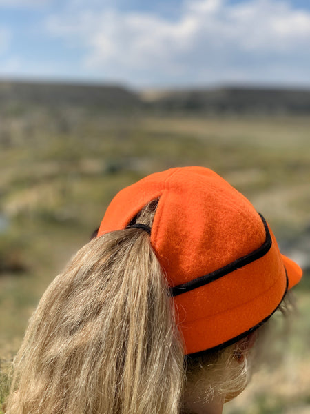 "Slit" BLAZE ORANGE Railroad Hat (P-S)