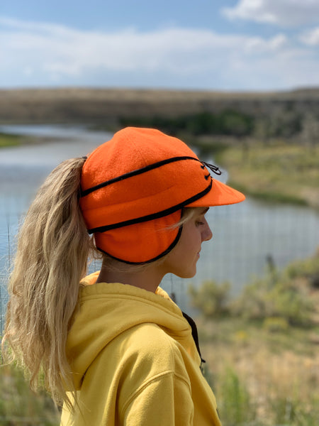 "Slit" BLAZE ORANGE Railroad Hat (P-S)