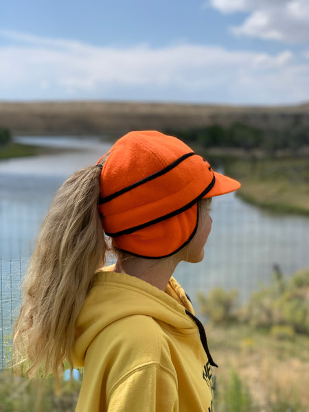 "Slit" BLAZE ORANGE Railroad Hat (P-S)