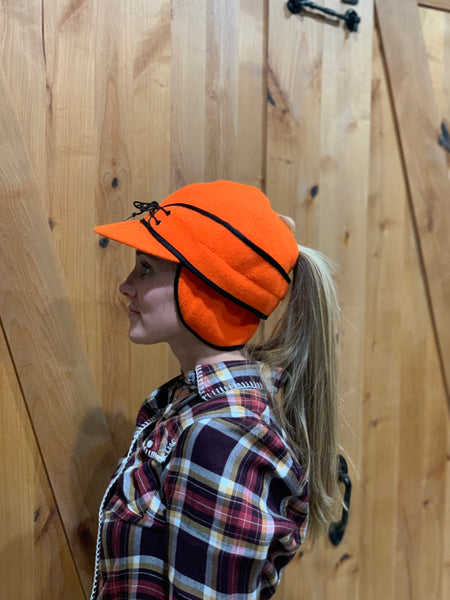 "Slit" BLAZE ORANGE Railroad Hat (P-S)