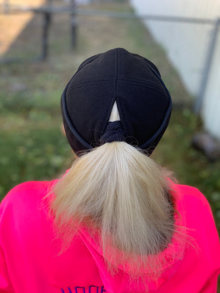 "Slit" BLACK Railroad Hat (P-S)