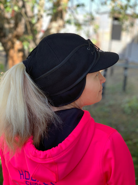 "Slit" BLACK Railroad Hat (P-S)