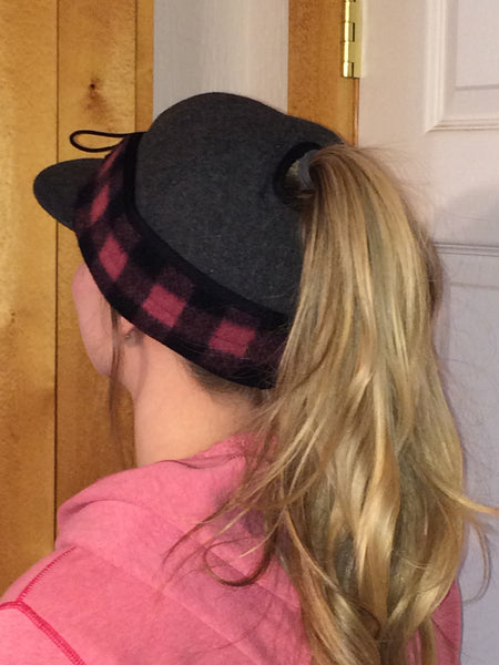 Grey/Pink Buffalo Railroad Hat (P-O)
