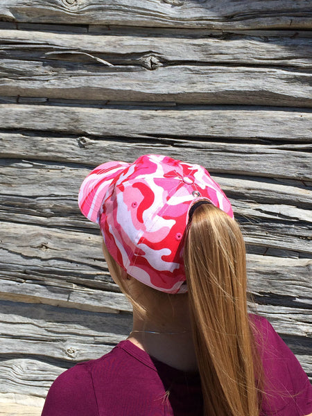 Pink Camo Cap Embroidered