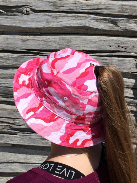 Pink Camo Bucket Hat