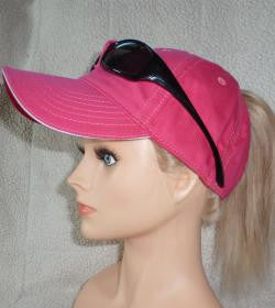 Pink Sunglass Cap With Embroidery